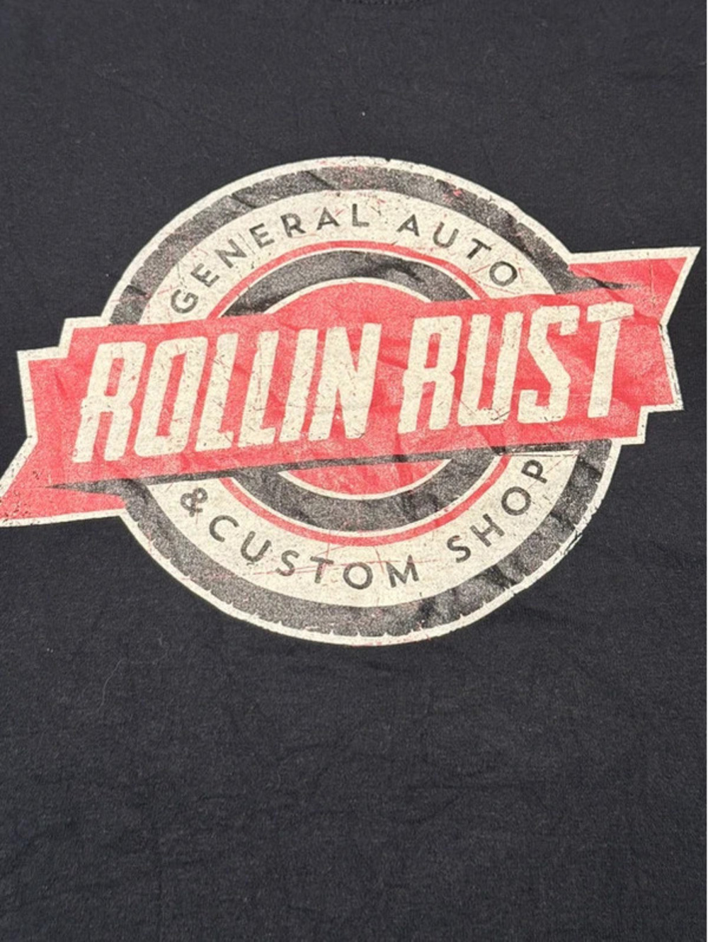 Rollin Rust General Auto & Custom Shop Graphic T-Shirt Large 1336